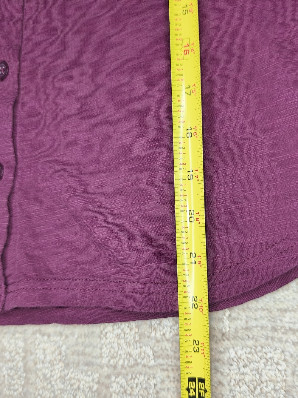 Pact Organic Cotton Short Sleeve Button Up Shirt Women's Size S Burgundy Pocket - Picture 4 of 8